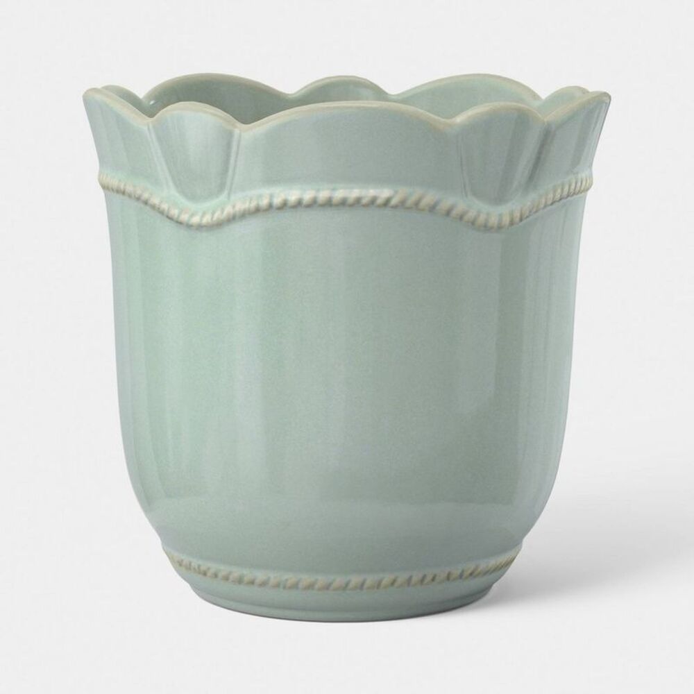 8" Ceramic Outdoor Planter Blue - Threshold designed with Studio McGee